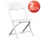 Emma and Oliver 2 Pack Kids Plastic Folding Chair Daycare Home School Furniture
